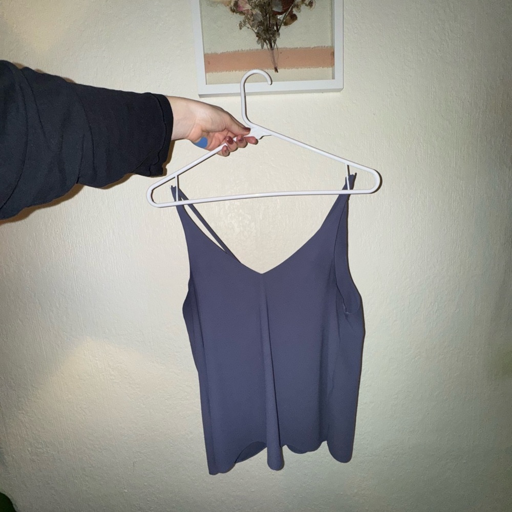 Purple blouse tank